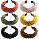 6PCS Top Knot Headband for Women Wide Knotted Headbands Twist Turban Headwrap Elastic Hair Band Fashion Hair Accessories for Women Girls Children CellElection