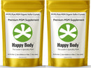 Organic Sulfur Crystals | 99.9% Pure MSM | Joints, Hair & Skin | 1 Pack | Organic Sulfur Crystals | 99.9% Pure MSM | Joints, Recovery, Hair, Skin & Much More | 100% Additive-Free | By Happy Body™ Infinity Warehouse