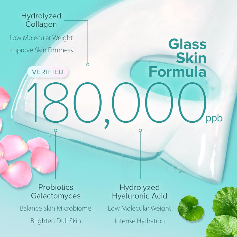 Ebanel Bio Collagen Face Mask, 4-Pack Hydrating Face Masks with 7 Peptides, Hyaluronic Acid, Niacinamide, Centella, Rose Water, Ceramide, and B5, Glass Skin Tightening and Lifting Korean Sheet Masks Infinity Warehouse