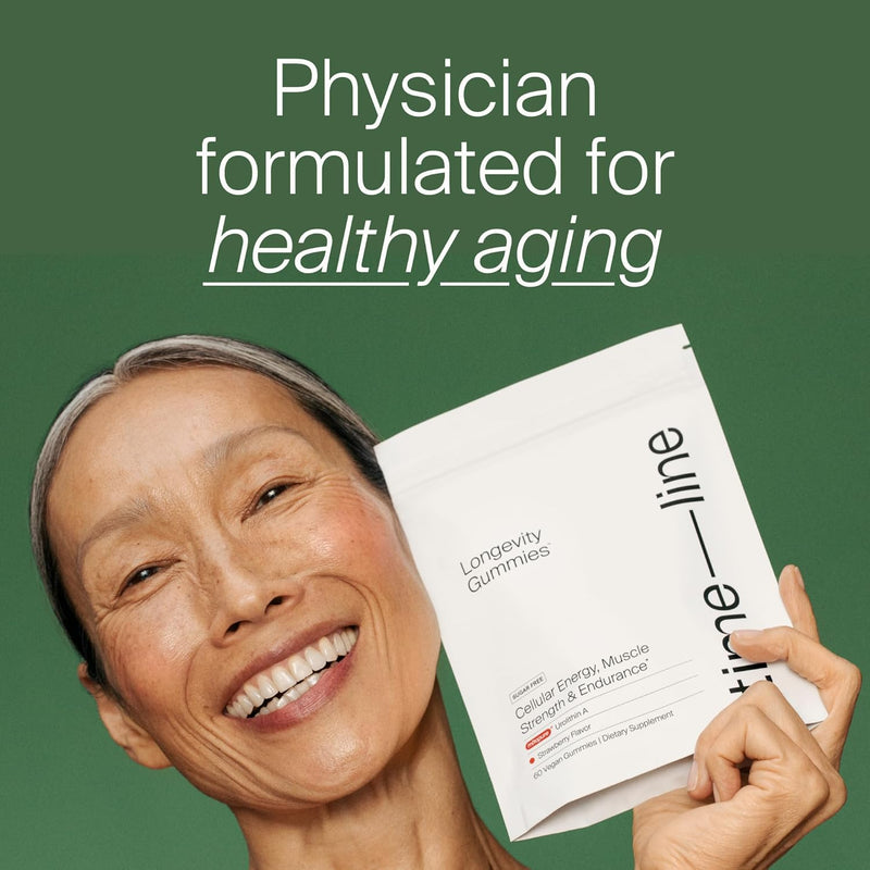 Timeline Mitopure Urolithin A Supplement Gummies - Clinically Proven Support for Healthy Aging and Cellular Renewal - Mitoceutical for Muscle Strength and Longevity Infinity Warehouse