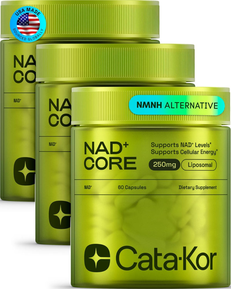 NMNH Supplement Alternative - Liposomal NAD CORE 250mg - 30-Day Supply - High Purity NAD Supplement for Healthy Aging, Energy - 60 Capsules Infinity Warehouse