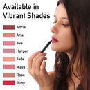 Mellow Cosmetics Gel Lip Pencil - Matte Liner for Women - Long-Lasting & No Bleeding - Organic, Natural, Vegan, Cruelty-Free - Paraben-Free Makeup - Jade - Jade Mellow