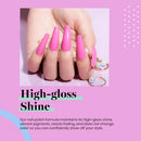 Beetles Gel Nail Polish, 1Pcs 15ML Poppy Pink Neon Color Soak Off Gel Polish Nail Art Manicure Salon DIY at Home beetles Gel Polish Store