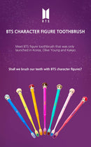 [BTS Official Merchandise] Fans Gift - K-Pop Idols Goods - BTS Character Figure Toothbrush with Convenient Magnetic Holder (Jung Kook) BTS Goods