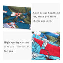 Aukmla Boho Headband Floral Hairbands Elastic Turban Flower Head Wrap Hair Accessories for Women and girls (Pack of 3) (Floral Print 1) Aukmla