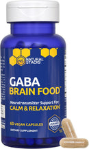 GABA Brain Food - GABA Supplement with L-Citrulline & Grape Seed Extract - Supports Calm & Relaxation - Nighttime Sleep Aid - Supports Production of Gamma Aminobutyric Acid - 120 L-Citrulline Capsules Infinity Warehouse