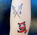 Premium Ninja Tattoos, Karate Party Favors, Temporary Tattoo PremiumTT temporary tattoos