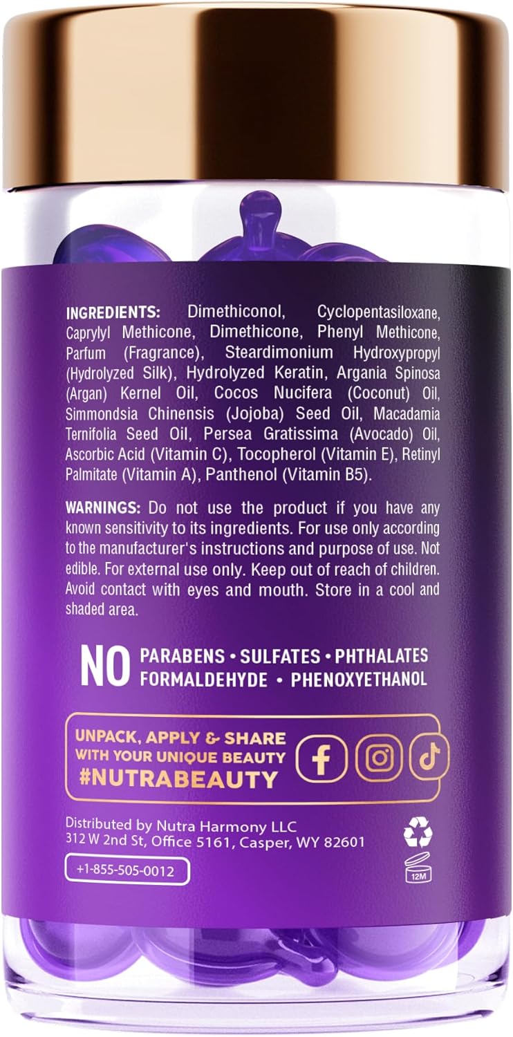 NUTRAHARMONY Biotin Collagen Caps & Hair Oil Infinity Warehouse