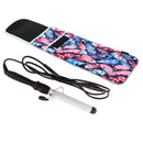 Bluecell Heat Resistant Neoprene Curling Iron Holder Cover Bag Flat Iron Curling Wand Travel Case Pouch 15 x 5 Inches (Colorful Feather Pattern) Bluecell World
