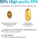 MitoQ Advanced EPA Omega-3 – High-Purity 800mg EPA Fish Oil Supplement | with Vitamin K2, D3, E | Cardiovascular, Brain, Cellular Support | No Fishy Aftertaste | 60 Softgels Infinity Warehouse