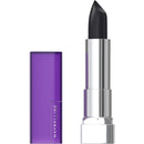 Maybelline Color Sensational Lipstick, Lip Makeup, Matte Finish, Hydrating Lipstick, Nude, Pink, Red, Plum Lip Color, Pitch Black, 0.15 oz; (Packaging May Vary) Maybelline New York