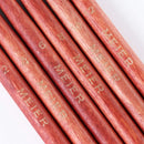WOKOTO 6Pcs Red Wood Hand Nail Art Brush Set Carving Brush For Acrylic Nail Art Application Builder Crystal Brushes For Nails WOKOTO