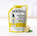 J.R. Watkins Gel Hand Soap Refill Pouch, Scented Liquid Hand Wash for Bathroom or?Kitchen, USA Made and Cruelty Free, 34 fl oz, Lemon, 2 Pack J.R. Watkins