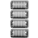 Guide Comb For Philips OneBlade &OneBlade Pro, QP2520, QP2530, QP2620, QP2630,QP6510, QP6520 Facial Hair Clippers Beard Trimmer 4pcs /set Mixed Replacemen Pack Kit (1+2+3+5mm) Hertbet