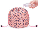 Barrel Makeup Bag Travel Drawstring Cosmetic Bag Large Toiletry Organizer Waterproof for Women and Girls (Large, Leopard) Narwey Store
