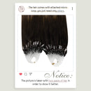 Ugeat Micro Beads Hair Extensions 16inch Hair Extensions Micro Loop 50Gram/Pack Micro Ring Remy Human Hair Extensions Balayage #4 Darkest Brown to #18 Ash Blonde with #22 Medium Blonde