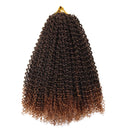 7 Pack 14 Inch Passion Twist Hair Water Wave Synthetic Crochet Braids for Passion Twist Braiding Hair Goddess Locs Bohemian Curl Hair Extensions (7Packs, 14Inch, T30