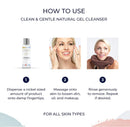 Gluten Free Face Wash - Gentle Gel Facial Cleanser - 100% Natural Ingredients - Gently Removes Dirt, Debris, and Makeup - Uses Powerful Aloe & Rosehip Oil - Anti Aging Alana Mitchell