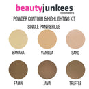 Banana Setting Highlighting Pressed Powder Makeup - Yellow Under Eye Concealer, Color Corrector, Contour Highlight Palette Refill Magnetic Pan 37mm, Professional Cosmetics, Paraben Gluten Cruelty Free Beauty Junkees