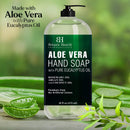 Botanic Hearth Aloe Vera Hand Soap with Eucalyptus Essential Oil - Liquid Hand Wash for Cleansing, Moisturizing, and Nourishing Hand & Body, 16 fl oz Botanic Hearth Store