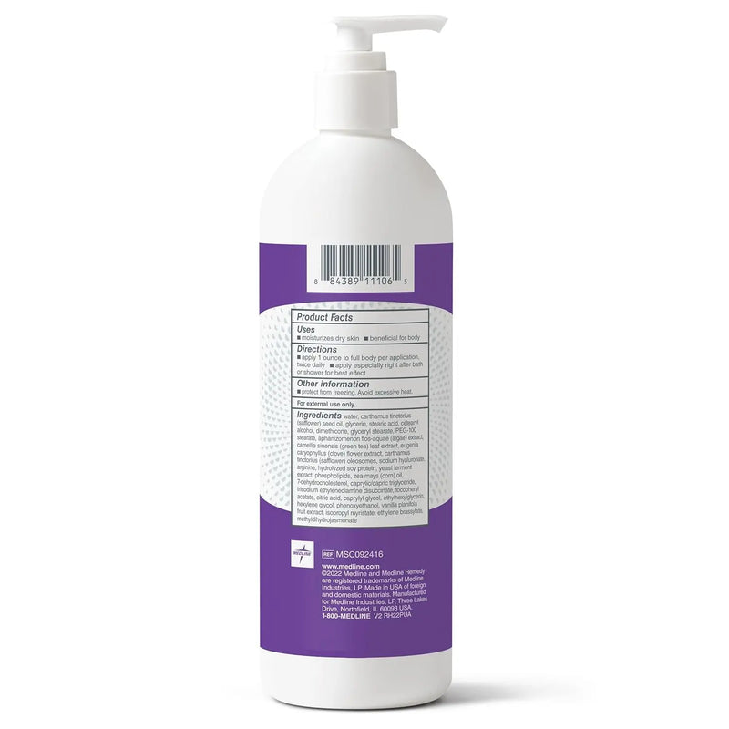 Medline Remedy Clinical Skin Cream, Vanilla Scent (16 fl oz), Moisturizing Face and Body Cream for All Ages, Paraben & Sulfate Free, Quick Absorbent Formula, Hypoallergenic Skin Moisturizer Infinity Warehouse