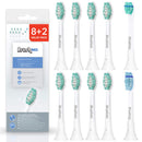 Brushmo Replacement Toothbrush Heads Compatible with Phillips Sonicare Electric Toothbrush Value Pack (8+2). Brushmo