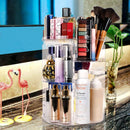 sanipoe 360 Spinning Makeup Organizer, Lazy Susan Rack Cosmetic Carousel Storage Shelf, Great for Countertop and Bathroom, Clear sanipoe