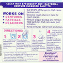 Efferdent Denture Cleanser Tablets | Complete Clean | Cleanser for Retainer and Dental Appliances | 44 Tablets Each | Pack of 3 efferdent