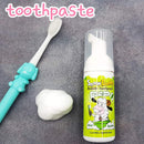 Snow Buddy Kids Bubble Toothpaste Foam with Mint Flavor, Anticavity Low Fluoride (452ppm) Foaming Toothpaste and Mouthwash for Dental Care 45ml (1.52 fl.oz) Snow Buddy