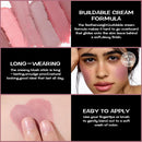 FOCALLURE Cream Blush Makeup,Buildable Blush Stick for Cheeks,Matte and Dewy Finish,Long Wearing,Easy Application,Lightweight Multi Stick,DUSTY ORCHID Infinity Warehouse