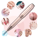 MelodySusie Electric Nail Drill Machine 11 in 1 Kit, Portable Electric Nail File Efile Set for Acrylic Gel Nails, Manicure Pedicure Tool with Nail Drill Bits Sanding Bands Dust Brush, Gold MelodySusie