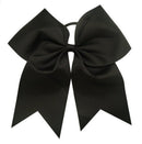 Kenz Laurenz Cheer Bows Black Cheerleading Softball - Gifts for Girls and Women Team Bow with Ponytail Holder Complete Your Cheerleader Outfit Uniform Strong Hair Ties Bands Elastics (1) Kenz Laurenz