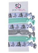 Figure Skating Hair Accessories, Figure Skating Hair Ties, No Crease Ice Skating Hair Elastics Set Infinity Collection
