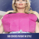 3-Ply 13" x 18" Tattoo Piercing Disposable Waterproof Patient Bibs (125 Pack) (Fuchsia) PlastCare USA Store