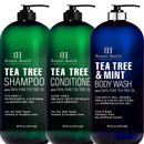 Botanic Hearth Tea Tree Shampoo & Conditioner Set (16 oz each) and Tea Tree & Mint Body Wash (16 oz) Bundle Botanic Hearth