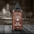 Beard Conditioner w/Argan & Jojoba Oils - Softens & Strengthens - Sandalwood Scent - Beard Conditioner w/Beard Oil (17oz Conditioner) Viking Revolution