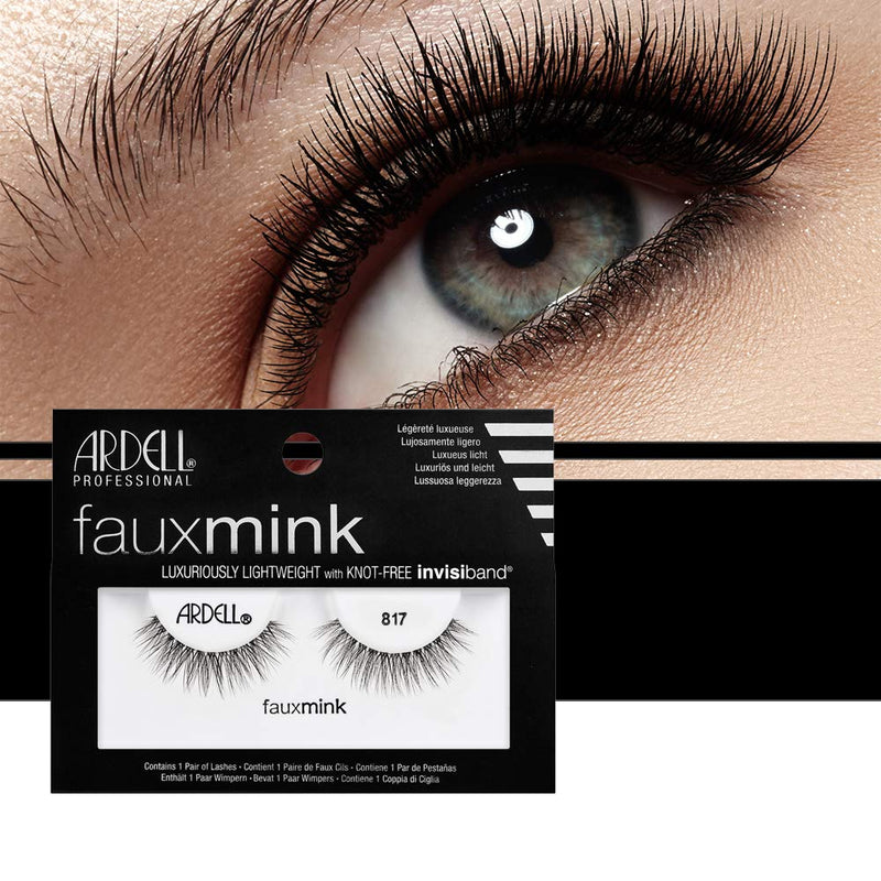 Ardell Faux Mink Lashes 817 Black, 4 Pack Ardell