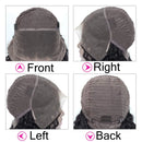 Brazilian Virgin Human Hair Wigs Deep Wave Lace Front Human Hair Wigs with Natural Hairline 9A 150% Density Natural Looking Human Hair Wig（14 inch） Kameilun