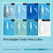 Dip Powder Nail Kit Starter, AZUREBEAUTY 8 Colors Cyan Greenish Blue Glitter Acrylic Dipping Powder System Essential Kit for French Nail Manicure Nail Art Set Salon DIY Home, No Nail Lamp Needed AZUREBEAUTY