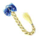Frozen 2 Girls Queen Elsa Faux Hair Braid with Bow Luv Her