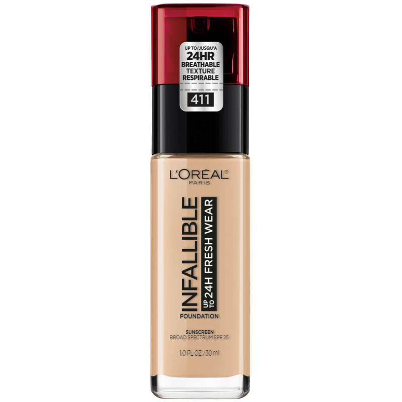 L'Oreal Paris Makeup Infallible Up to 24 Hour Fresh Wear Foundation, Beige Ivory, 1 Ounce L'Oreal Paris