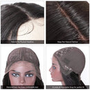 Beauty Forever T-Part Lace Front Wig Brazilian Virgin Human Hair Wig，Hand Tied Pre-plucked Straight T-Shape Lace Part Wig 150% Density Natural Color Middle Part Beauty Forever Store