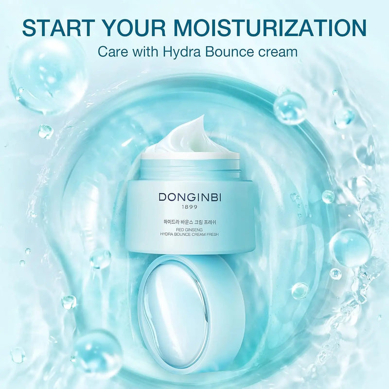 Donginbi Red Ginseng Hydra Bounce Cream Fresh - Korean Red Ginseng Skin Moisturizing Face Cream for Dry and Oil Skin Moisturizing Cream, 0.84 oz / 25 ml Infinity Warehouse