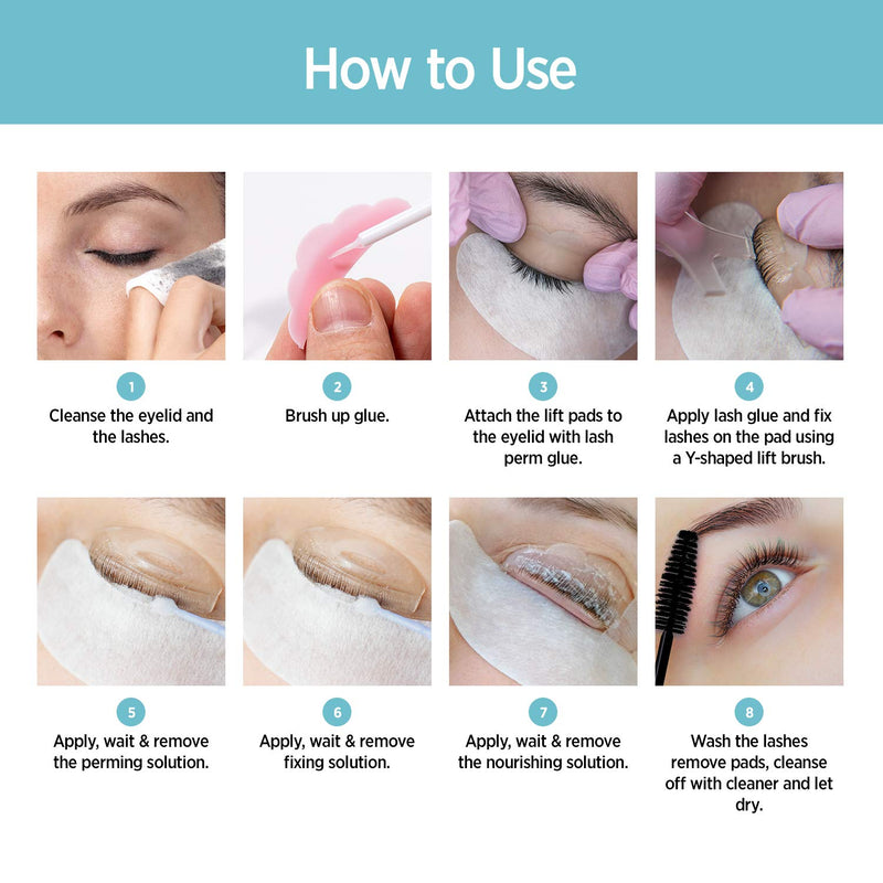 AYASAL Eyelash Perm Kit, Long-Lasting Curl, Home & Professional Use, Lash Lift Kit & Safe Perming Wave, Semi-Permanent Curling, Professional Quality. 10 uses AYASAL