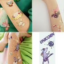 Ooopsiun Glitter Unicorn Temporary Tattoos for Girls, 8 Sheets Gold Unicorn Birthday Party Supplies Decorations for Kids , Fake Tattoos Stickers Ooopsiun