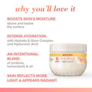 Burts Bees Truly Glowing Night Cream - Dry Skin Unisex 1.8 oz, White Burts Bees