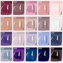 Beetles 20Pcs Gel Nail Polish Kit, with Glossy & Matte Top Coat and Base Coat- Girls Night Collection Popular White Nude Gray Glitters Soak Off Gel Polish Christmas Gift beetles Gel Polish
