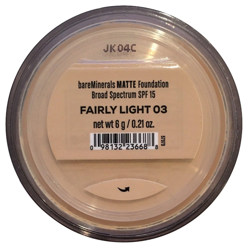Bare Escentuals Bare Minerals Foundation Matte SPF 15 Fairly Light, Large, 0.21 Ounce Bare Escentuals