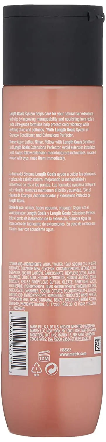 MATRIX Total Results Length Goals Shampoo | Protects Color Vibrancy & Restores Shine | Sulfate-Free | for Hair Extensions | 10 Fl Oz Beauty Coquette