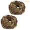 OKHOTY 2PCS Messy Bun Hair Piece Thick Updo Scrunchies Hair Extensions Ponytail Hair Accessories Ash Blonde(Light Brown Mix Ash Blonde) OKHOTY